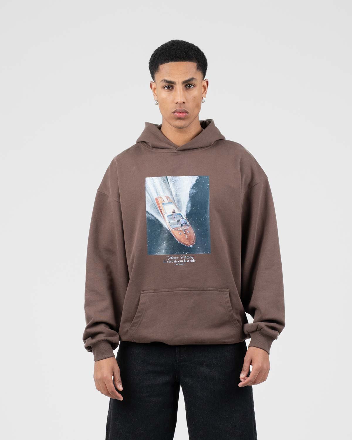 Como Graphic Hoodie Brun | Skagen - clothing.dk